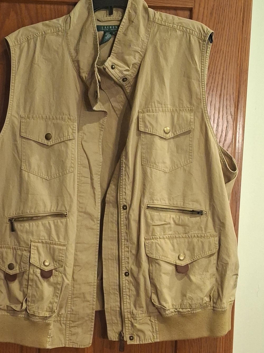 Ralph Lauren Khaki Utility Field Vest